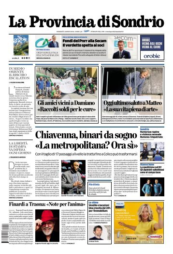 2 Agosto 2024 - La Provincia di Sondrio