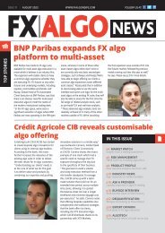 FX Algo News August 2023