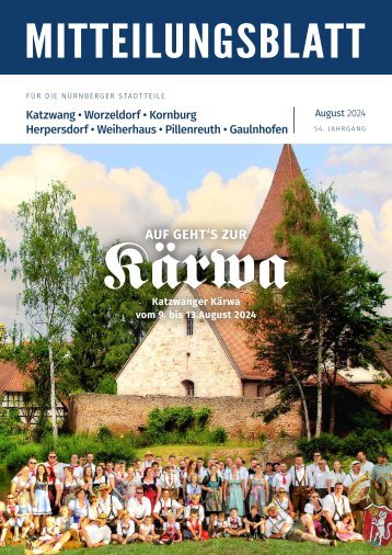 Mitteilungsblatt Nürnberg-Katzwang/Worzeldorf/Kornburg/Herpersdorf - August 2024