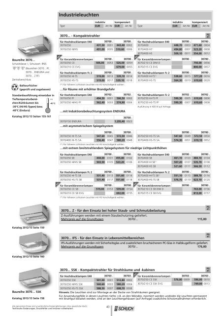 Preisliste 2012/13 - Schuch