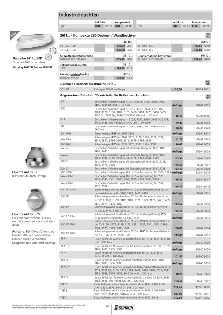 Preisliste 2012/13 - Schuch