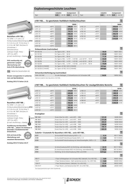 Preisliste 2012/13 - Schuch