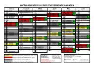 ABFALLKALENDER 2012 DER STADTGEMEINDE GMUNDEN Mai ...