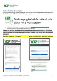 Direktzugang Polizei-Fach-Handbuch digital E-Mail-Link