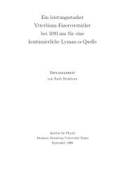 Diploma thesis Ruth Steinborn - QUANTUM - Johannes Gutenberg ...