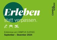 CAMPUS SURSEE Erleben statt verpassen