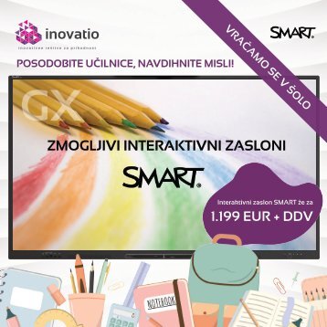 Vračamo se v šolo - interaktivni zasloni SMART po izjemnih cenah