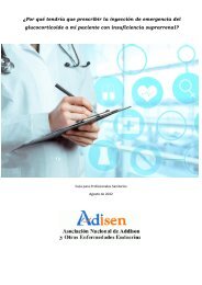 ¿Por qué tendría que prescribir la inyección del glucocorticoide para crisis suprarrenal?