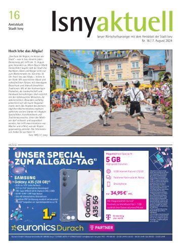 07.08.2024 Isny aktuell