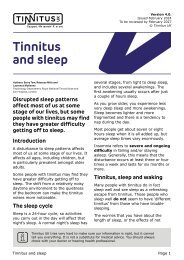 Tinnitus and sleep disturbance Ver 4