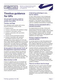 Tinnitus guidance for GPs Ver 2