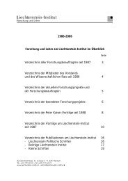 1986-2006 - Liechtenstein-Institut, Bendern