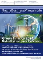 Green Finance 2024: Nachhaltige und grüne Investments