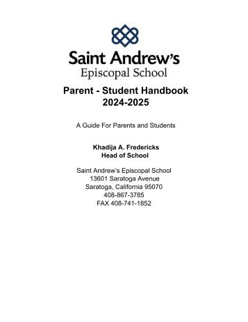 2024-2025 Parent-Student Handbook 