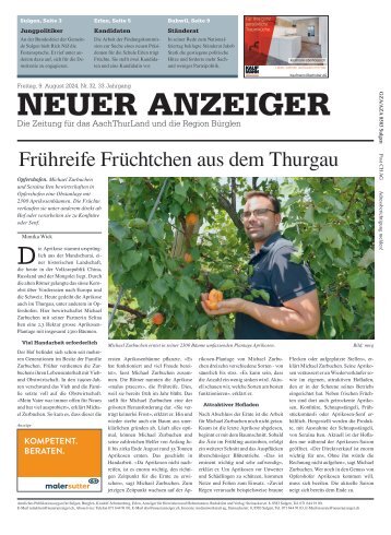 Neuer Anzeiger 9. August 2024