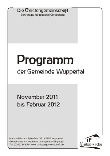 Heft November 2011 - Februar 2012 - Die Christengemeinschaft