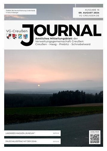 Creussen Journal 09.08.2024