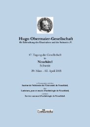 Neuchâtel - Hugo Obermaier Gesellschaft