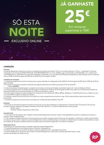 CARTAZ CONDIÇÕES