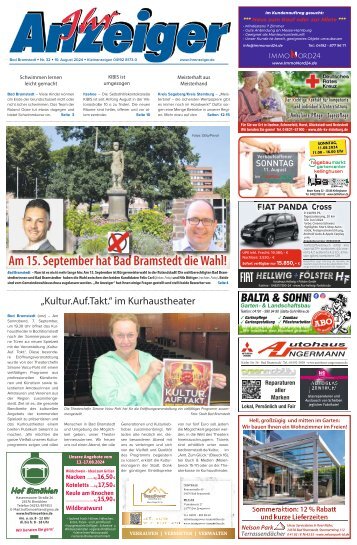 Ihr Anzeiger Bad Bramstedt 32 2024