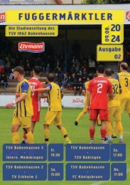 20240810 Fuggermärktler TSV 1862 Babenhausen – TSV Bobingen