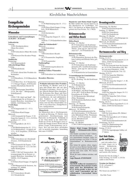 Blickpunkt Ausgabe 42-2011.pdf - Stadt Winnenden
