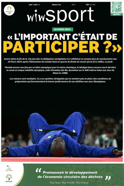 Journal wiwsport n441 - 09 août 2024