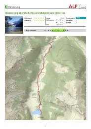 Wanderung Wanderung über die Schösswendklamm zum Hintersee