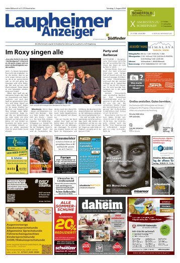 03.08.2024 Laupheimer Anzeiger