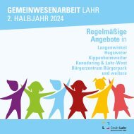 Gemeinwesenarbeit Lahr - 2. Halbjahr 2024