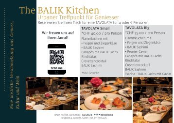 TAVOLATA in der BALIK Kitchen in St. Gallen