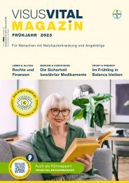 VisusVital Magazin: Frühjahr 2023