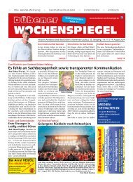 Dübener Wochenspiegel - Ausgabe 15 - Jahrgang 2024