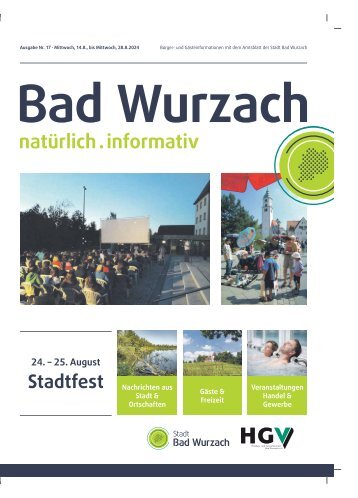 14.08.2024 Bürger- und Gästeinformation Bad Wurzach