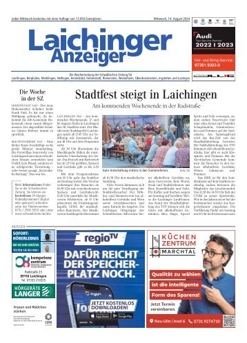 14.08.2024 Laichinger Anzeiger