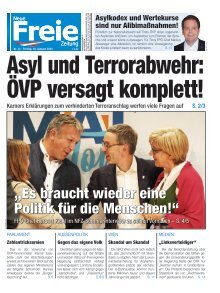 Asyl und Terrorabwehr: ÖVP versagt komplett!