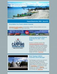Travelling in British Columbia Issue 63 - Aug - Sep 2024