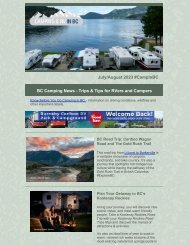 British Columbia Camping News Jul - Aug 2023