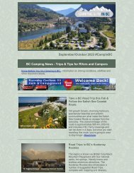 British Columbia Camping News Sep - Oct 2023