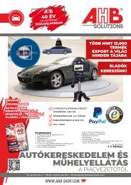 AHB Autohandel Werkstatt 16-Seiter Ungarn