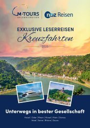 Exklusive Leserreisen Kreuzfahrten 2024