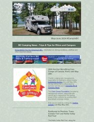 British Columbia Camping News May - June 2024