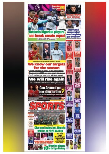 COMPLETE SPORTS - FRIDAY, AUG 16, 2024