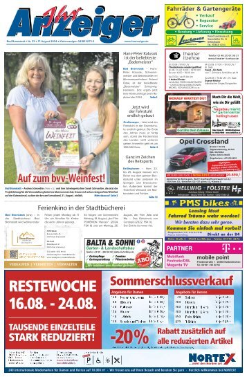 Ihr Anzeiger Bad Bramstedt 33 2024