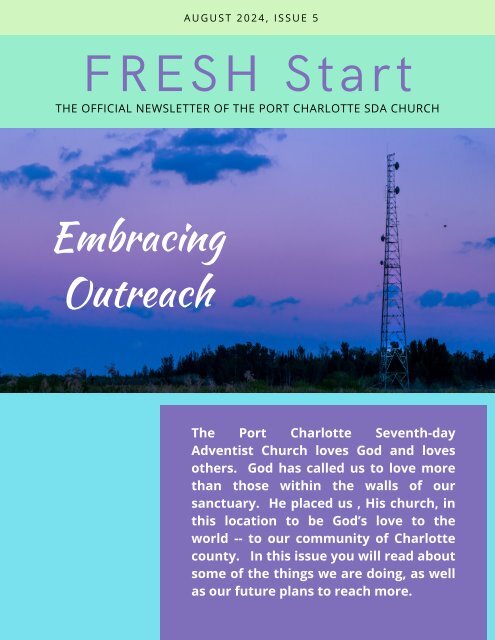 FRESH Start August 2024