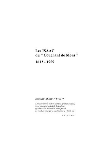 Origines des Isaac - MultiMania