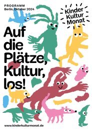 KinderKulturMonat - Programmheft 2024