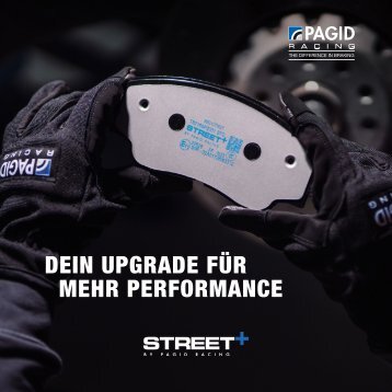 PAGID Racing Broschuere StreetPlus 