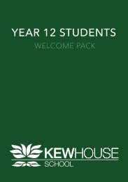 KHS Year 12 Welcome Booklet