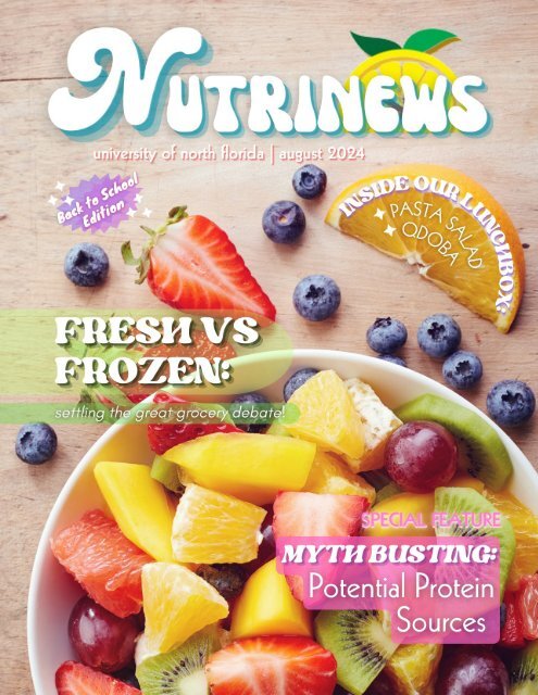 NutriNews August 2024: Back to School!